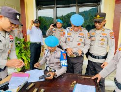 Propam Polres Parimo Lakukan Pemriksaan Senpi Personel