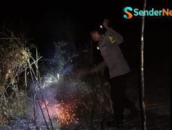 Hanguskan Lima Hektare Perkebunan, Polsek Parigi Empat Jam Berjibaku Padamkan Api