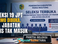 Seleksi 19 JPT Parimo Dibuka, Dua Jabatan Kadis Tak Masuk