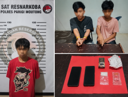 Sabu 12,56 Gram Gagal Beredar, Tiga Orang Dicokok Satresnarkoba Parimo