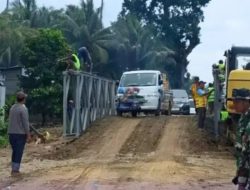 Jembatan Bailey Peningka Dibuka, Kendaraan di Atas 20 Ton Dilarang Melintas